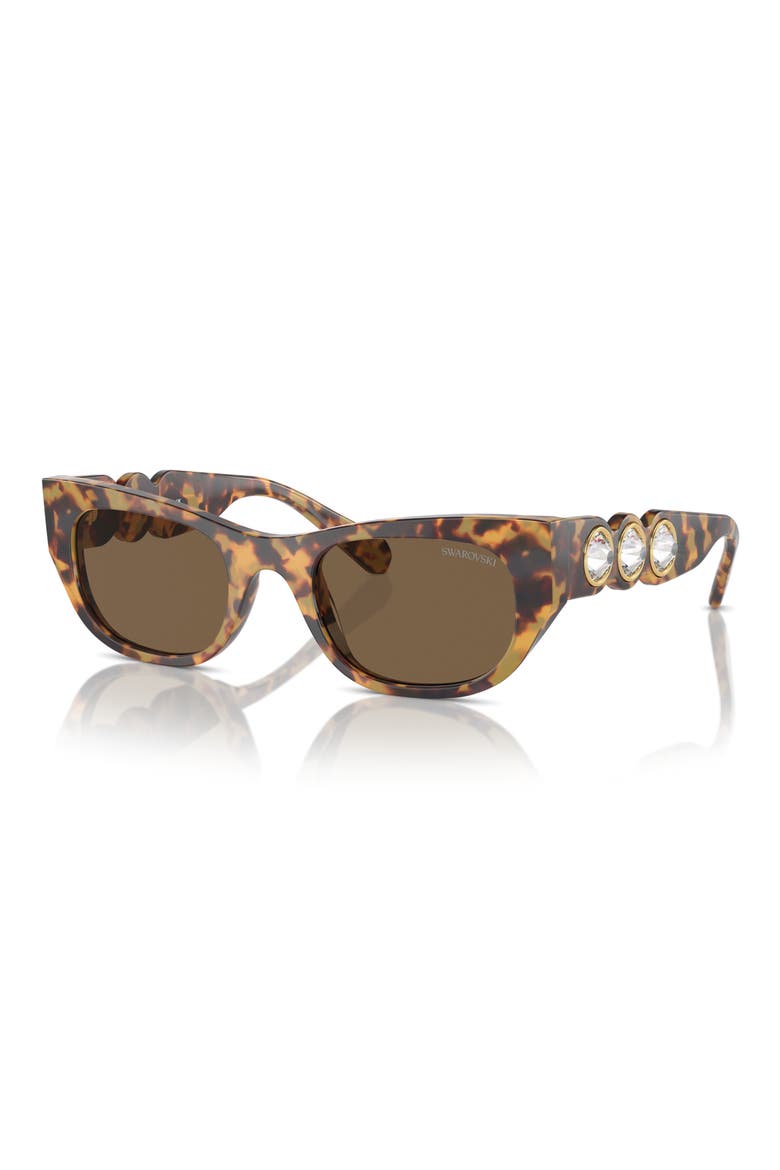 51mm Pillow Sunglasses, Alternate, color, HAVANA TRANSPARENT