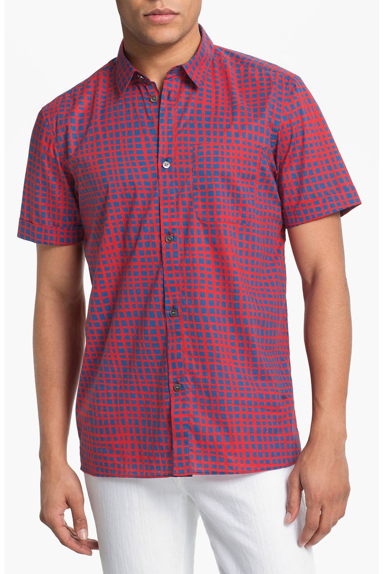 'Andie' Woven Shirt, Main, color, ESTATE BLUE