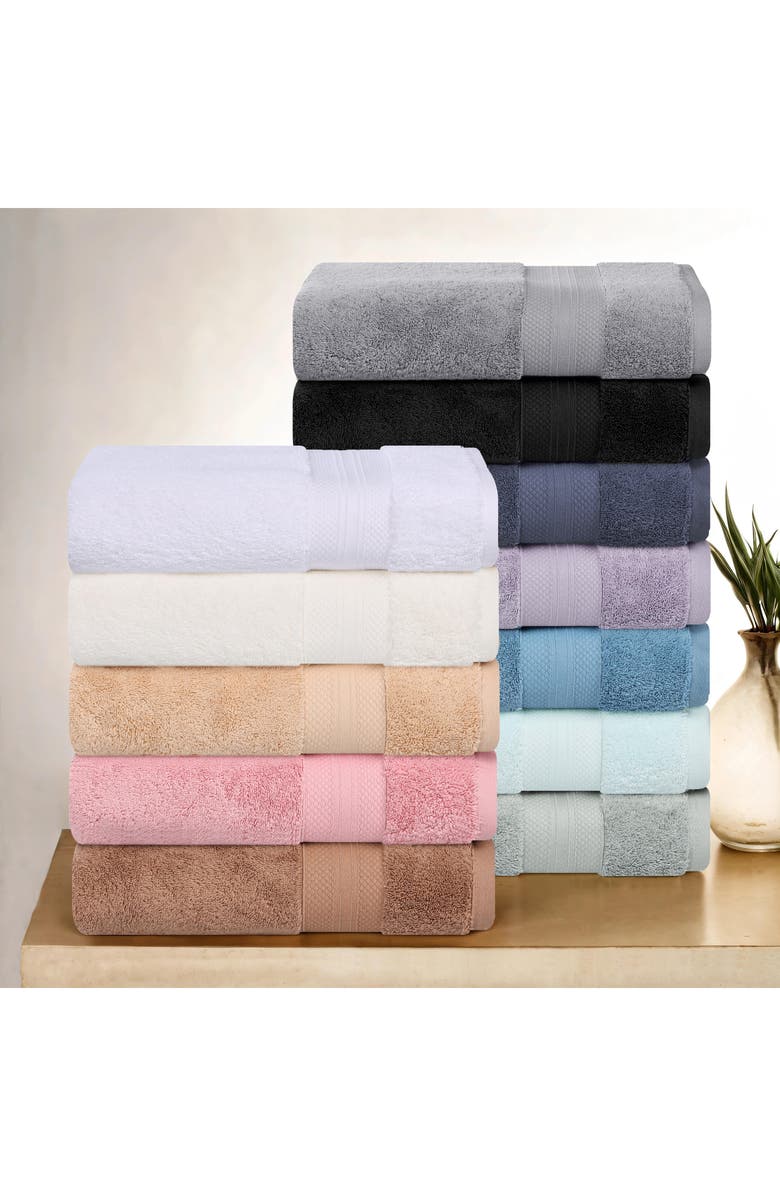 Superior Aria 3-Piece Turkish Cotton Towel Set, Alternate, color, Taupe