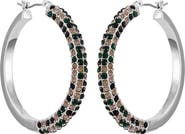 Vince Camuto Pavé Hoop Earrings
