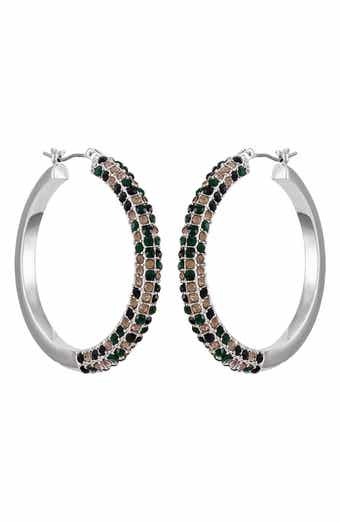 Vince Camuto Pavé Hoop Earrings