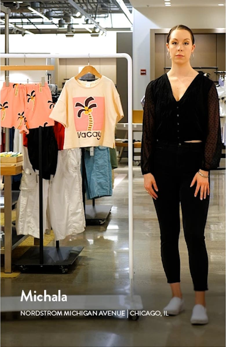 Kids' Palm Tree Print T-Shirt & Shorts Set, sales video thumbnail