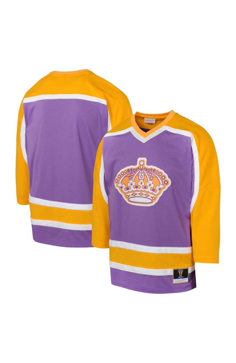 Mitchell & Ness Youth Mitchell & Ness Purple Los Angeles Kings 1980 Blue Line Jersey, Main, color, Purple
