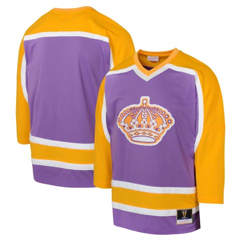 Youth Mitchell & Ness Purple Los Angeles Kings 1980 Blue Line Jersey