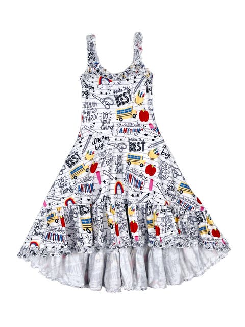 Girls Do Your Thing Doodle Hi-Lo Dress (Toddler, Little Kid & Big Kid)