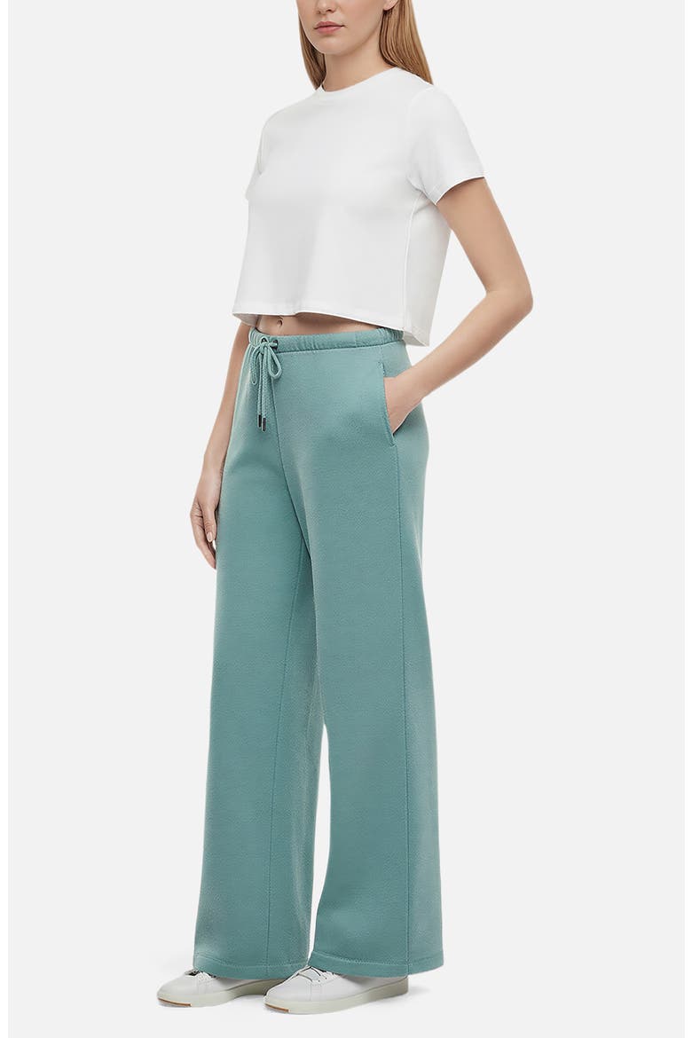 Andie Wide Leg Sweatpants, Alternate, color, OIL BLUE