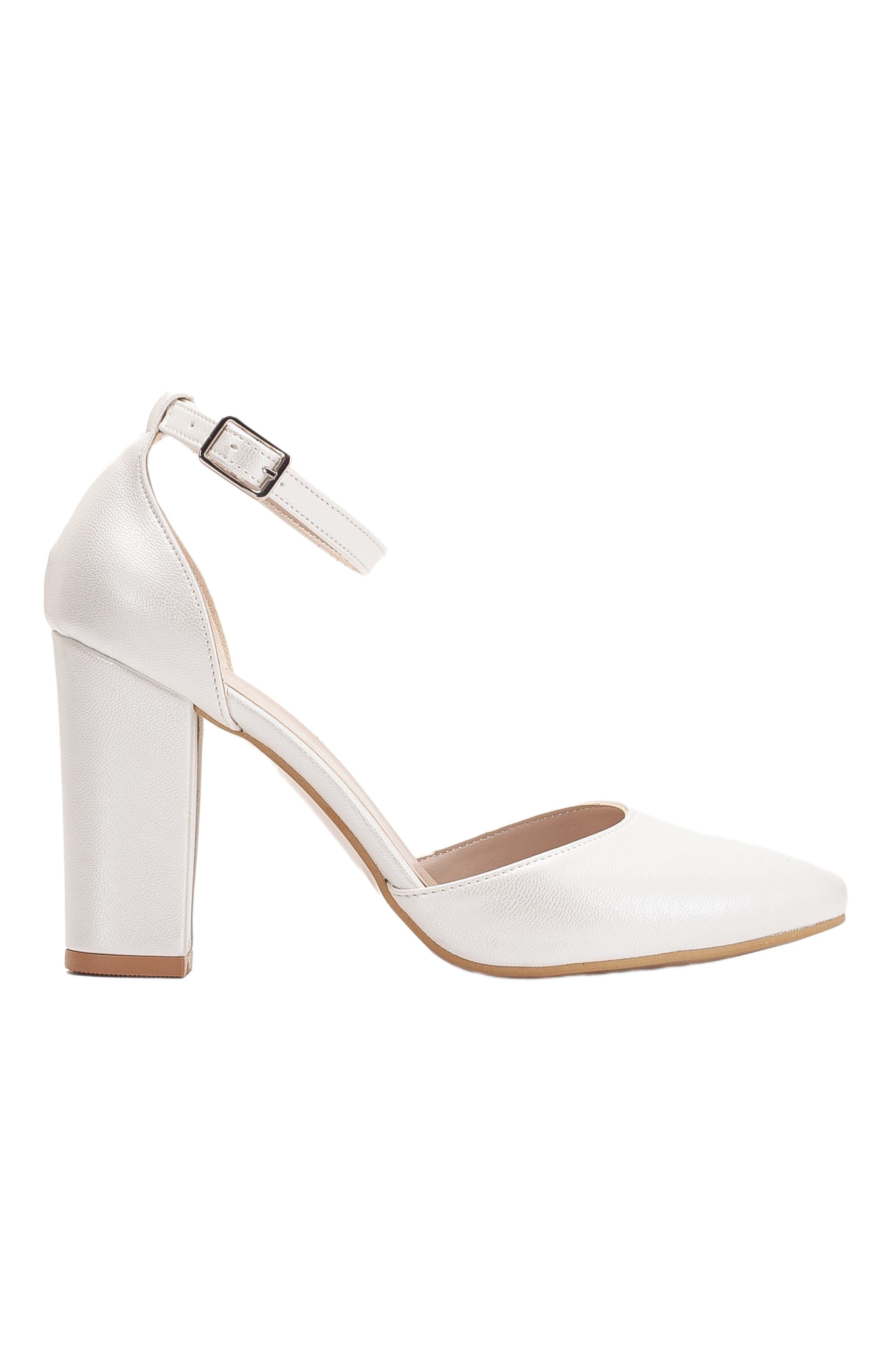 Denise Wedding Heels with Pearls, Alternate, color, Ivory Faux Leather