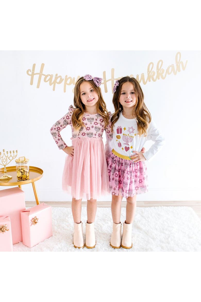 Hanukkah Blush Pink Tutu, Alternate, color, Pink