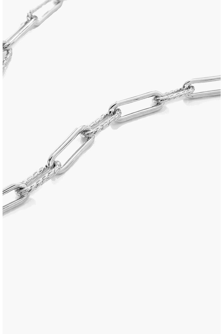 Molten Link Chain Necklace In Silver, Alternate, color, Silver