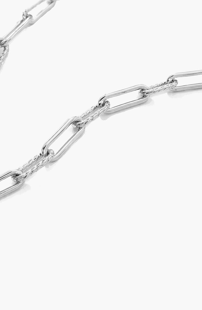 YOJ Molten Link Chain Necklace In Silver, Alternate, color, Silver