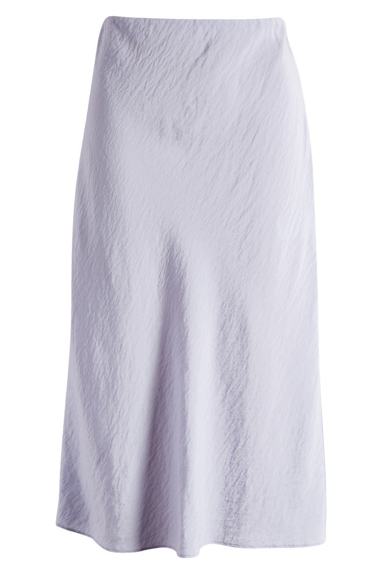 Crinkled Satin Slip Skirt, Alternate, color, DISTANT PERIWINKLE