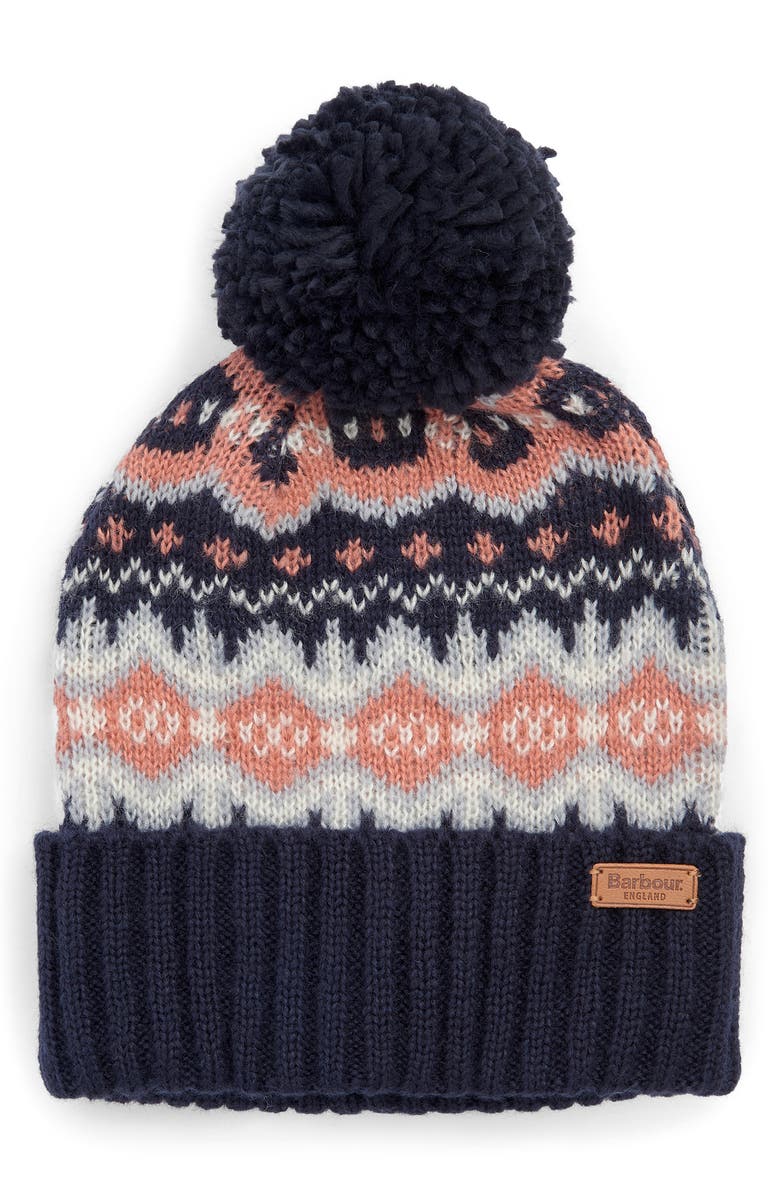 Barbour Fair Isle Dog Sweater & Beanie 2-Piece Gift Set, Alternate, color, Pink/ Navy