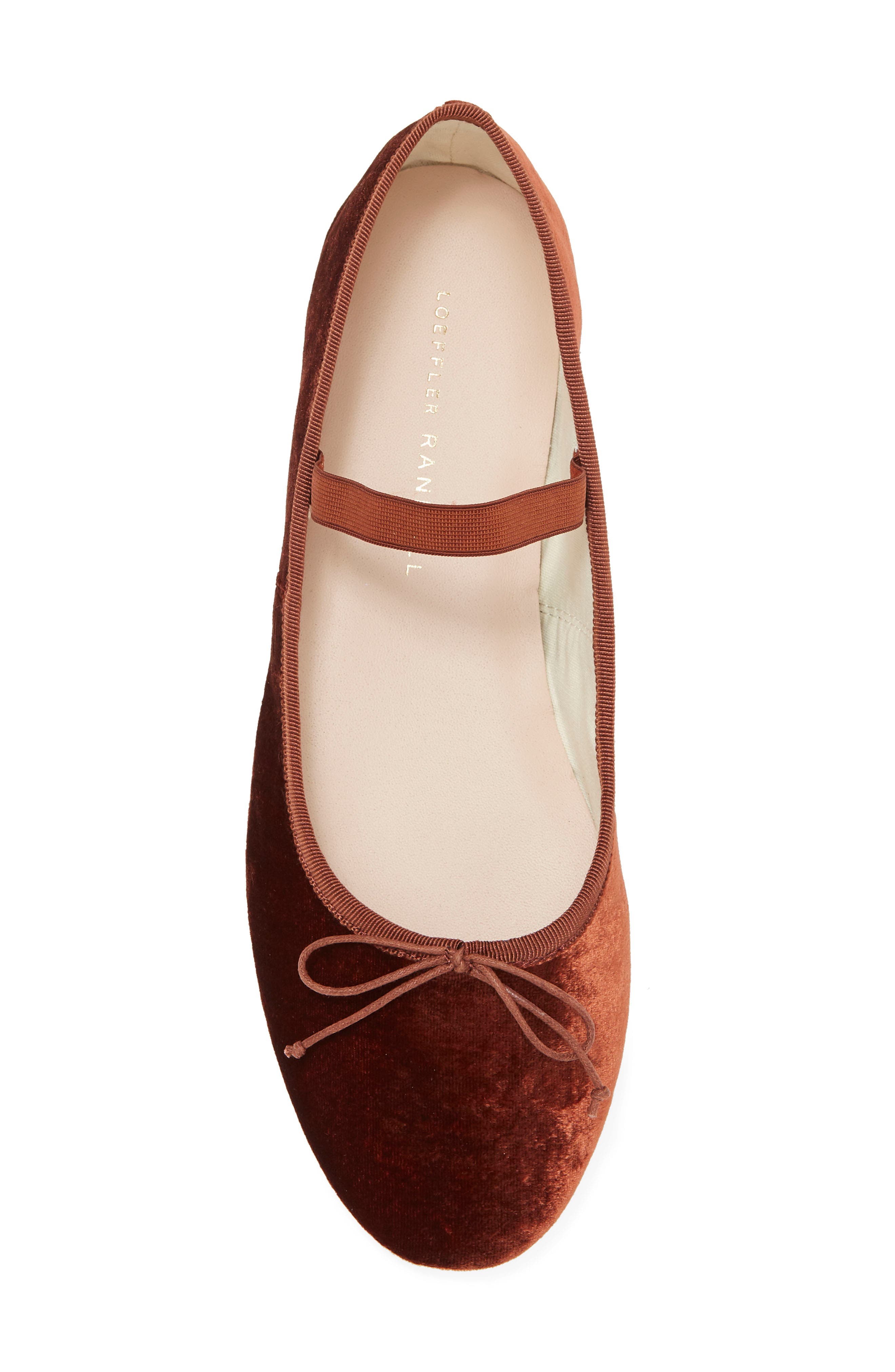 Loeffler Randall Leonie Velvet Ballet Flat, Alternate, color, 
