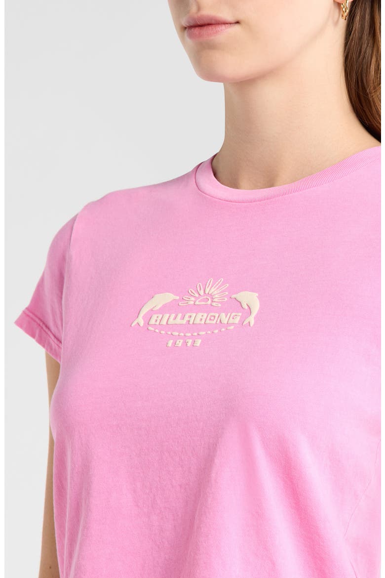 Getting There Soon Crop Graphic T-Shirt, Alternate, color, GUAVA