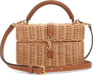 Saint Laurent Gaby Wicker Vanity Bag