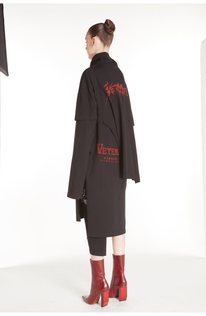 VETEMENTS Graphic Layered T-Shirt Dress, Alternate, color, 