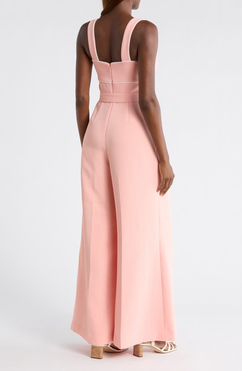 Reiss Dia Piping Detail Jumpsuit, Alternate, color, Pink