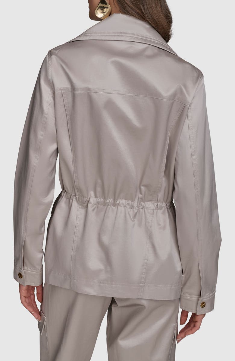 Donna Karan New York Polished Cotton Blend Jacket, Alternate, color, 