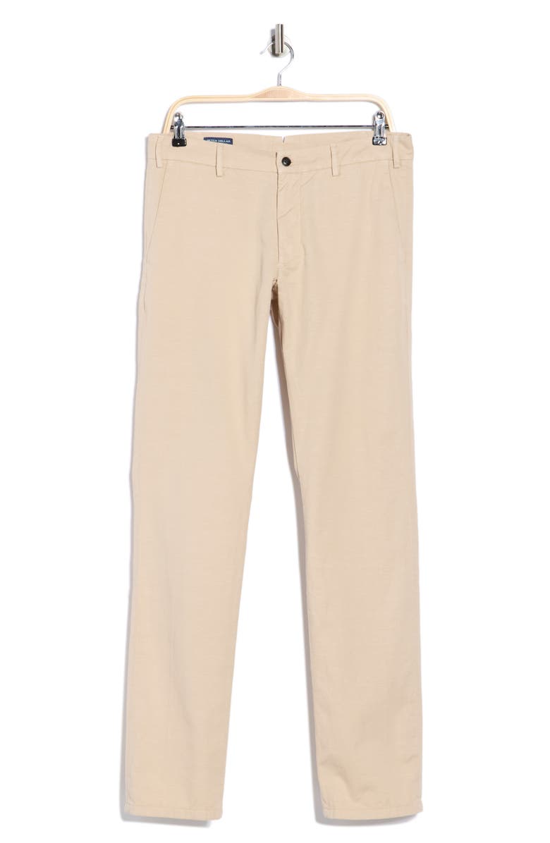 Peter Millar Somerset Flat Front Cotton & Linen Blend Pants, Alternate, color, Sand