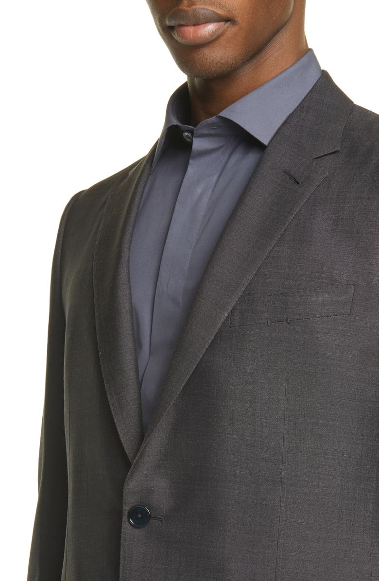 ZEGNA Ermenegildo Zegna Classic Fit Solid Silk & Wool Suit, Alternate, color, 
