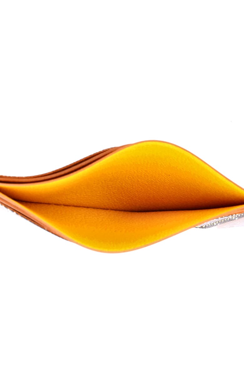 Pre-Owned Goyard Saint Sulpice Card Holder Coated Canvas, Alternate, color, Brown