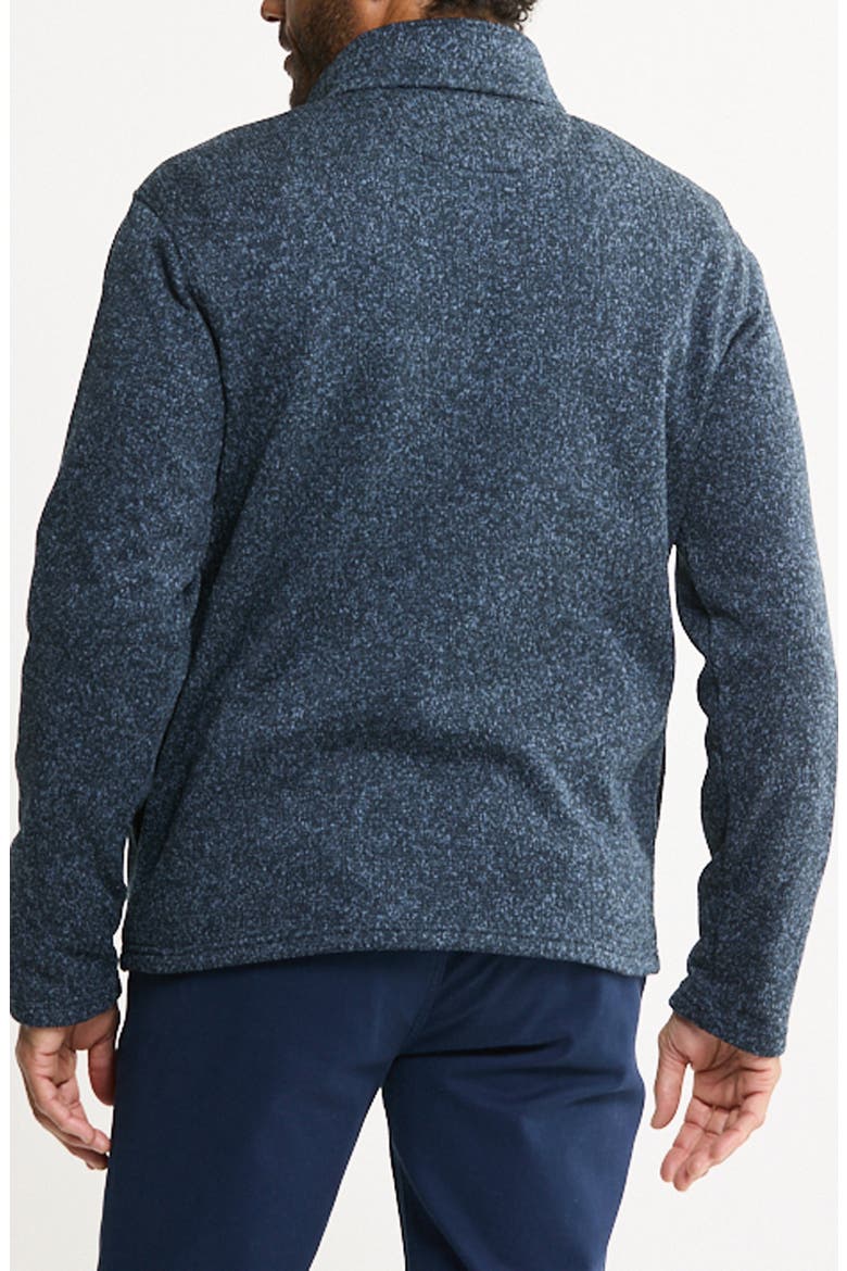 Fleece Quarter Zip Sweater, Alternate, color, BLUE FLEECE