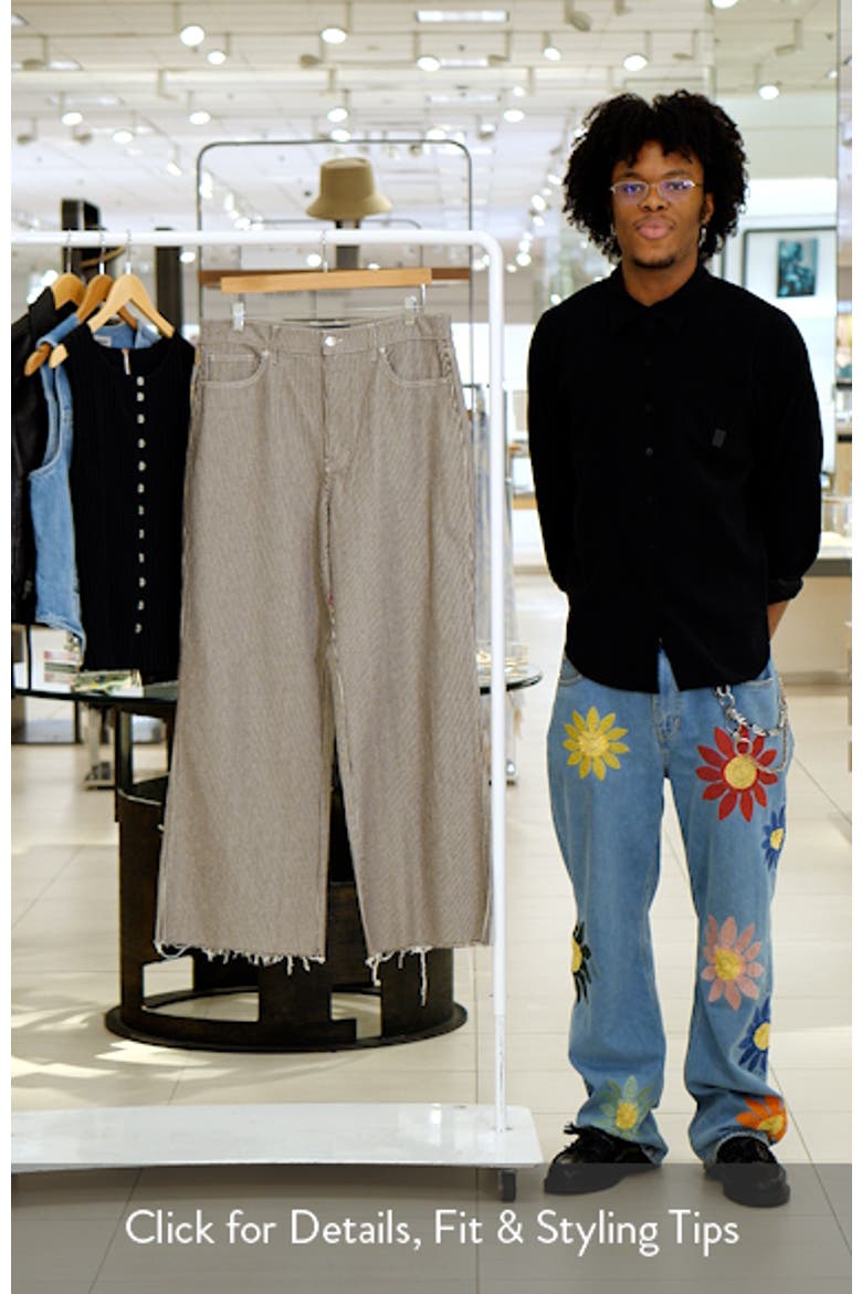 Taylor High Waist Raw Hem Wide Leg Jeans video