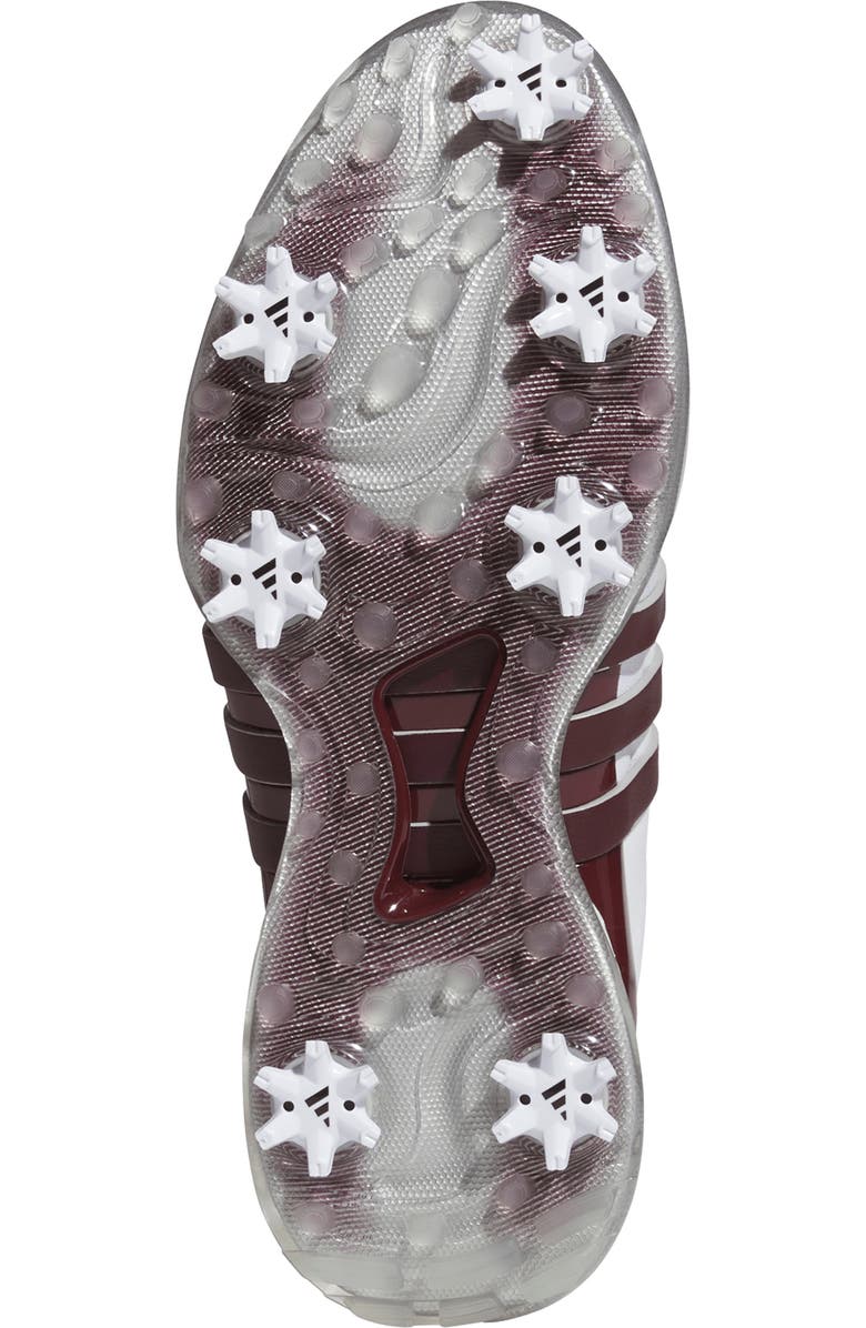 adidas Tour360 24 Golf Shoe, Alternate, color, White/ Maroon/ Iron