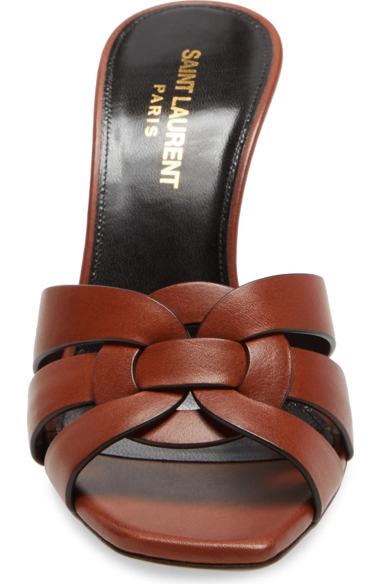 Saint Laurent Glory Tribute Slip-On Sandal, Alternate, color, New Papaya/New Papaya