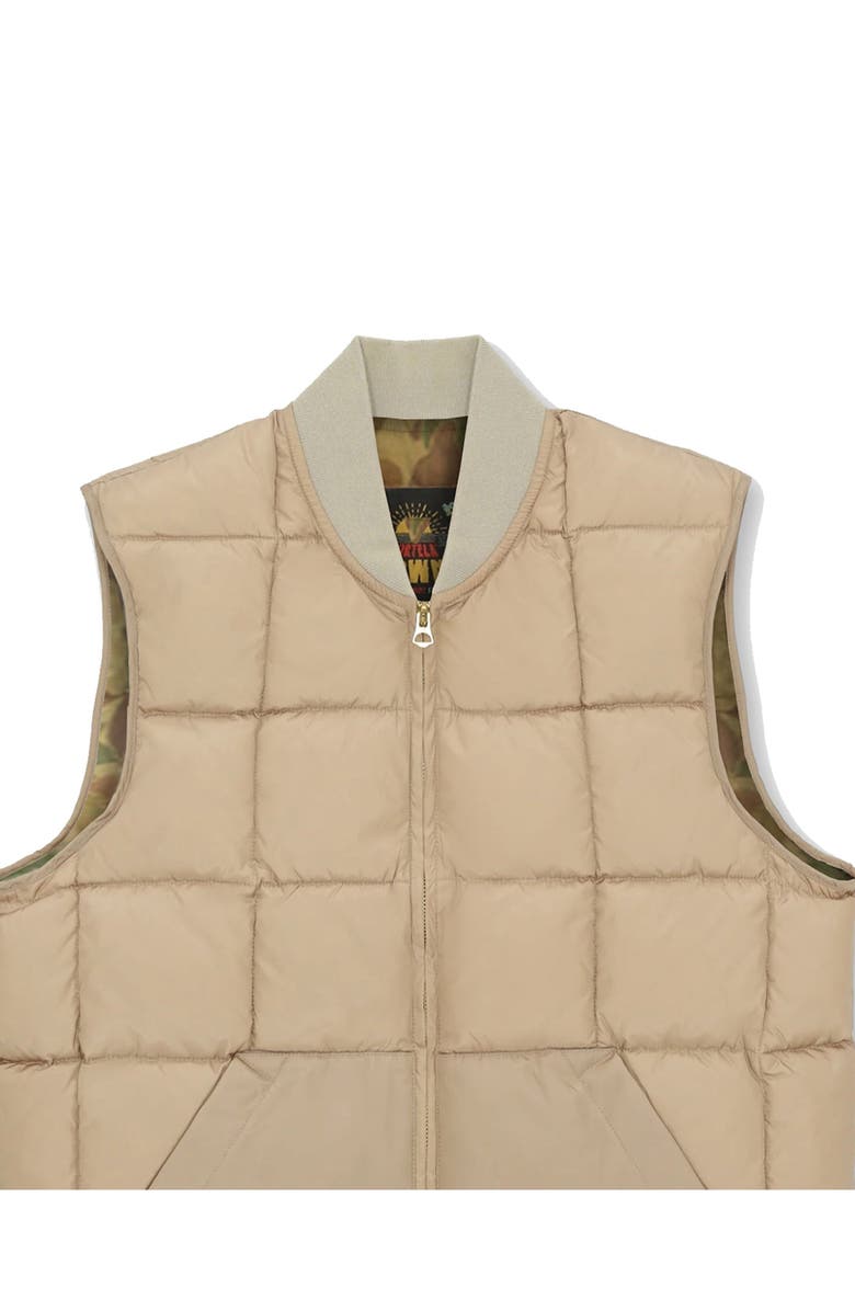 Fortela Nylon Vest2 with Camouflage Lining, Alternate, color, Camel