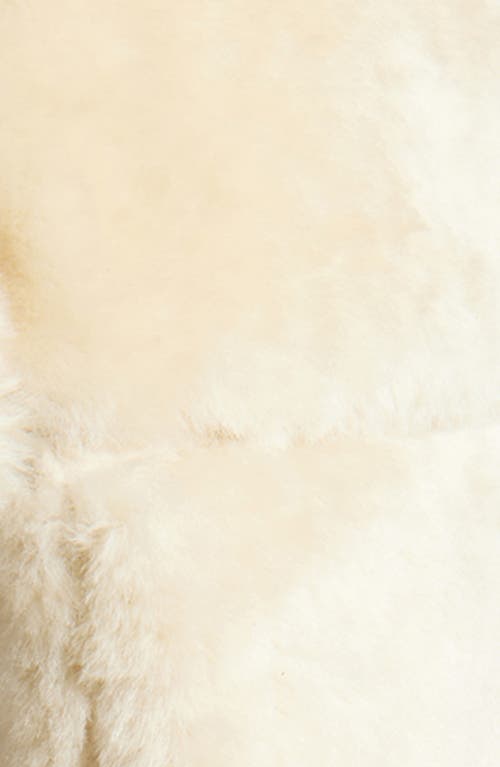 Jacquemus La Chapka Genuine Shearling Trapper Hat In White