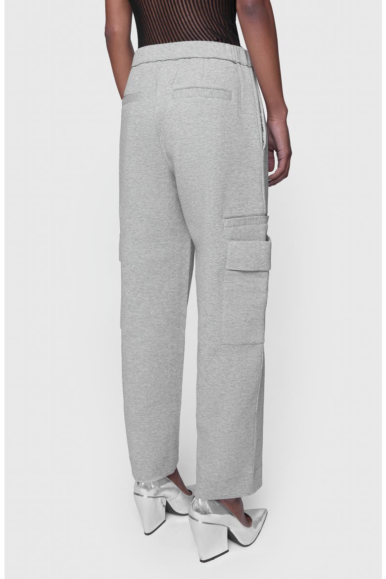 Viv Cotton Blend Scuba Cargo Pants, Alternate, color, HEATHER GREY