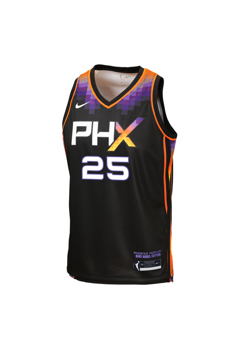 Youth Nike Alyssa Thomas Black Phoenix Mercury Victory Jersey - Rebel Edition, Alternate, color, Black