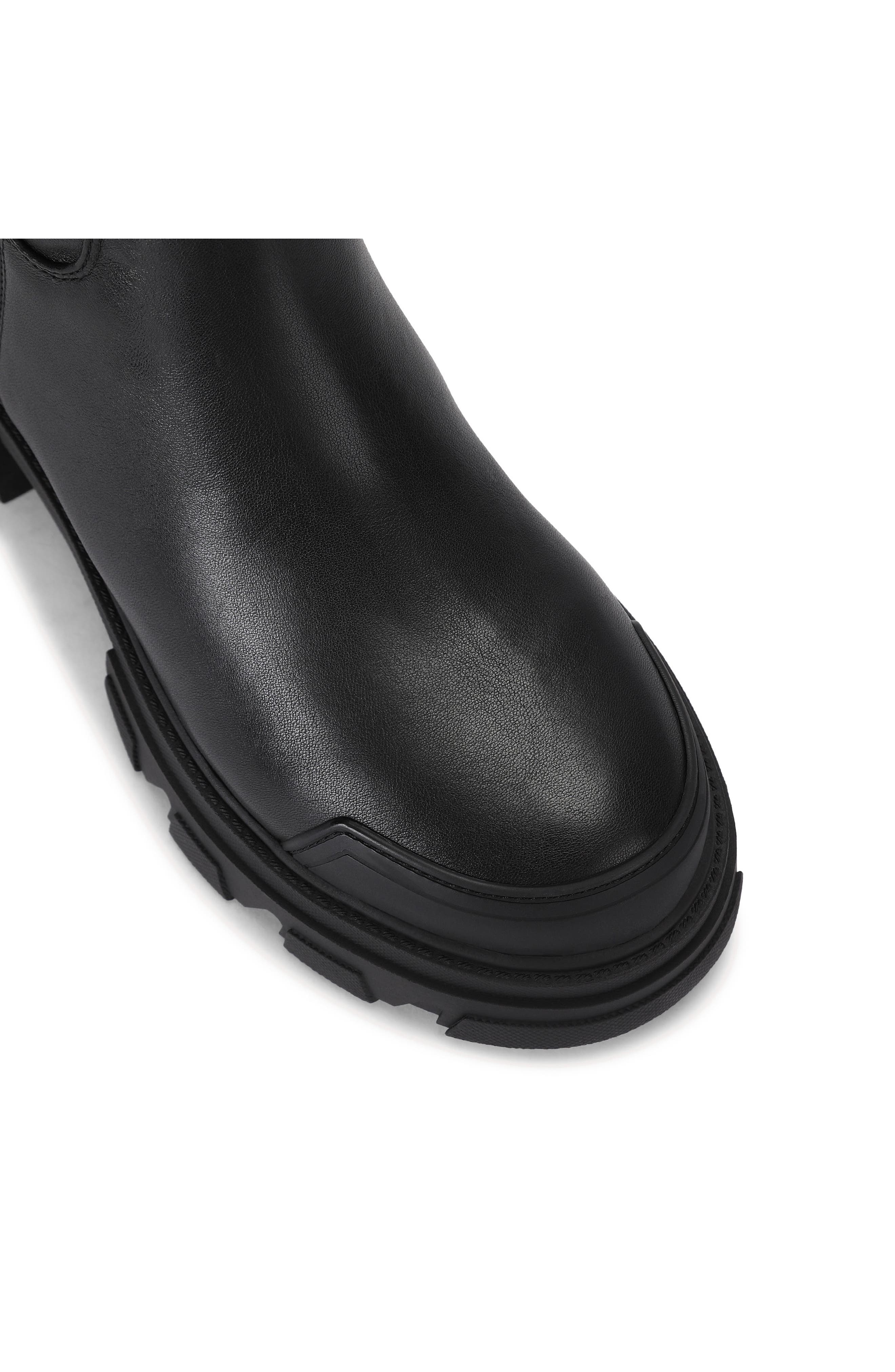 Stomp Sock Lug Sole Boot, Alternate, color, BLACK