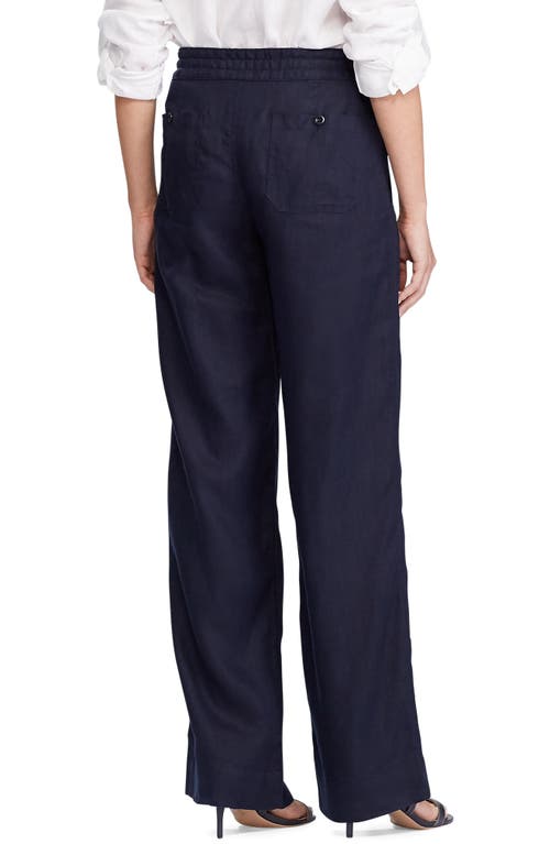 RALPH LAUREN LAUREN RALPH LAUREN WIDE LEG LINEN PANTS