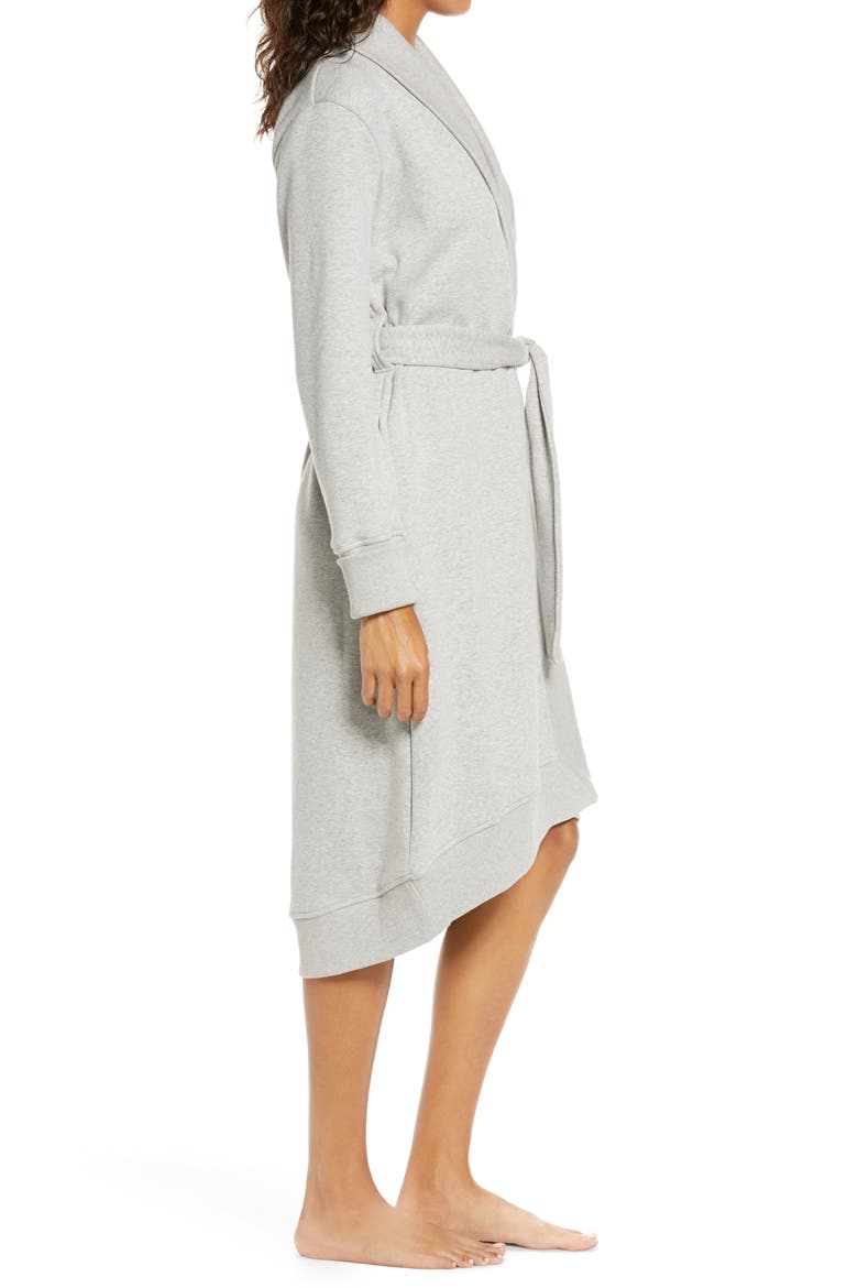 UGG Karoline Fleece Robe, Alternate, color, SEAL HEATHER
