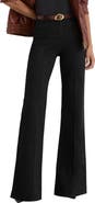 Reiss Claude Pintuck High Waist Flare Jeans