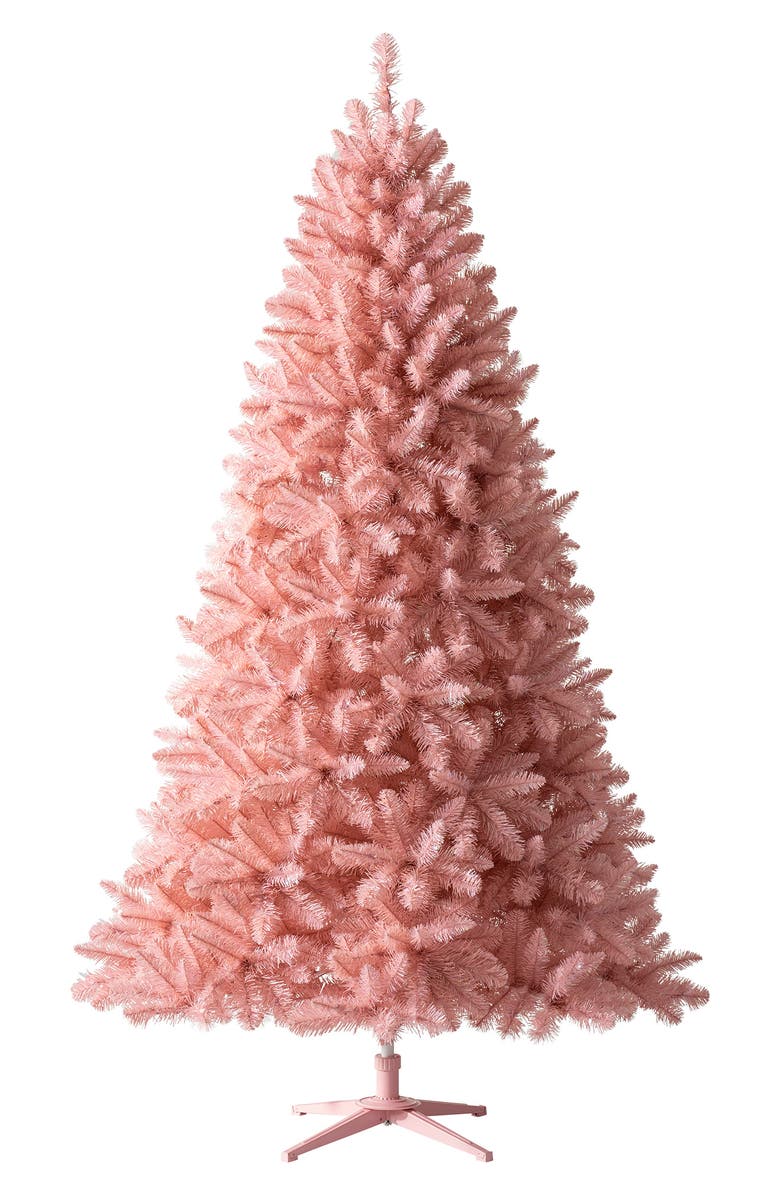 TREETOPIA Artificial Pretty In Pink Fir Tree, Main, color, Unlit