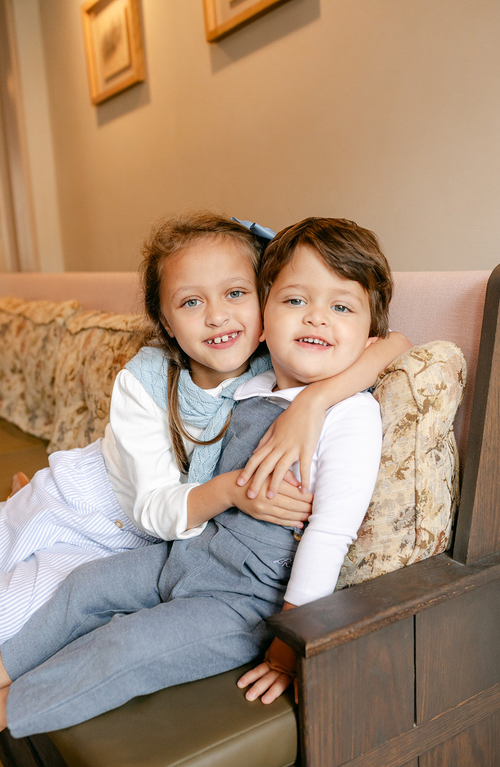 Little Paper Kids Laurel Long Sleeve Knit Tee In White