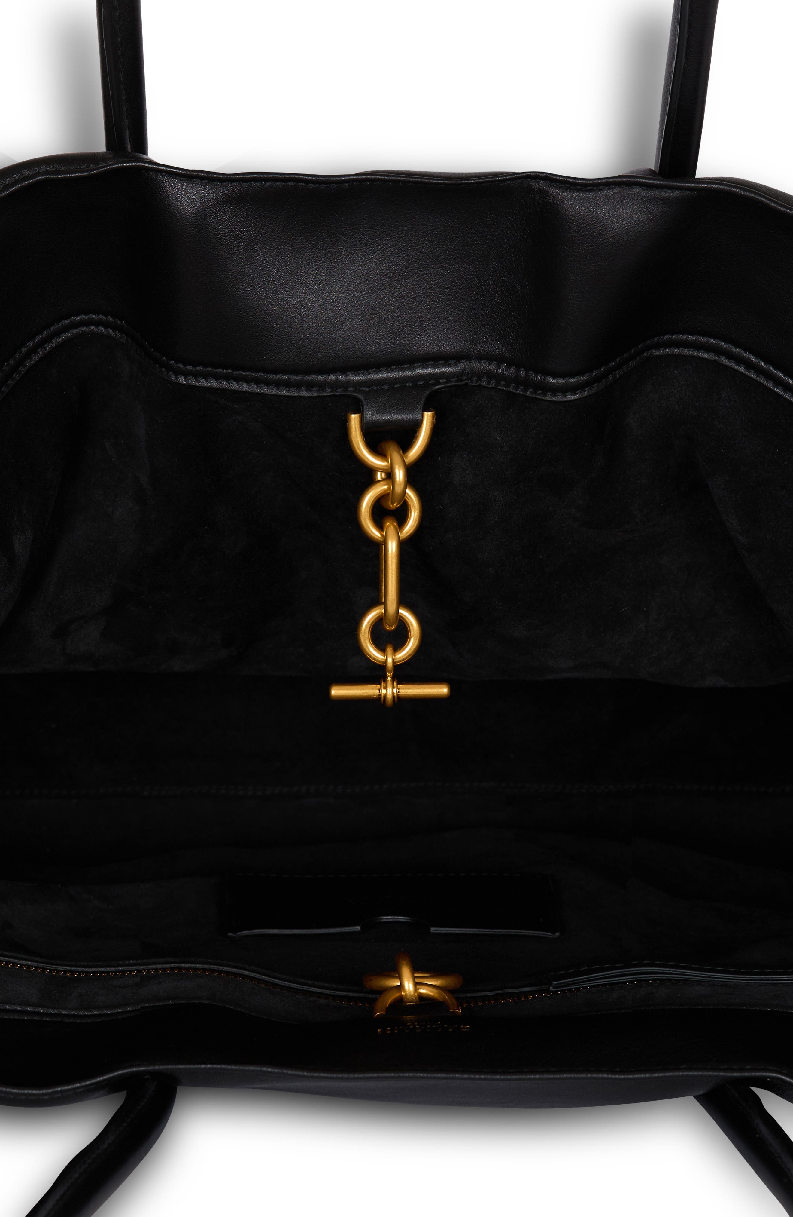 Balmain Large Anthem Leather Tote, Alternate, color, 