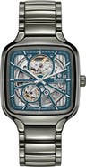 RADO True Square Automatic Open Heart Bracelet Watch, 38mm