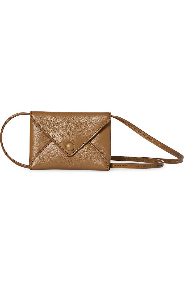 The Row Mini Envelope Leather Crossbody Bag, Main, color,