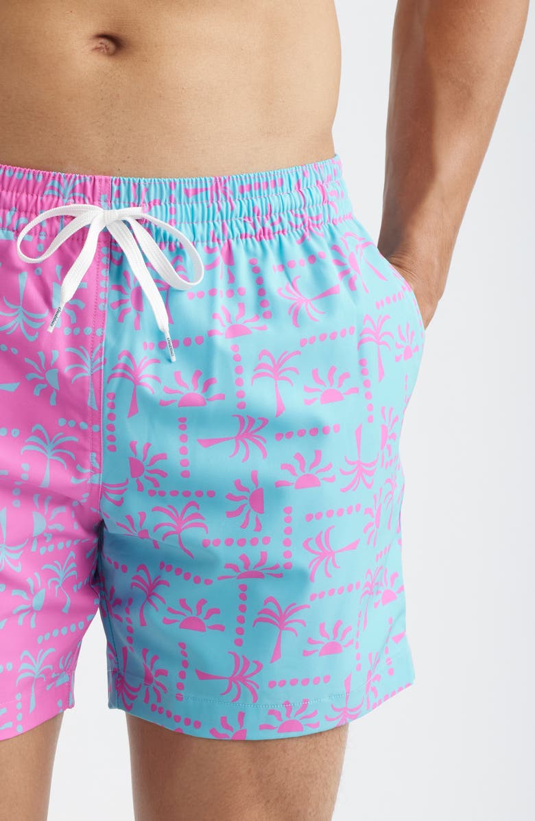 Chubbies Pacific Grids 5.5-Inch Swim Trunks, Alternate, color, Bright Pink
