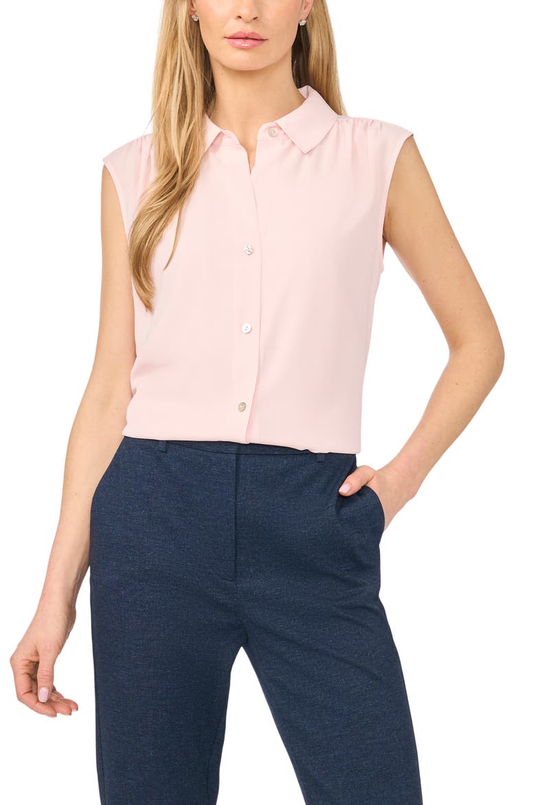 Extended Shoulder Sleeveless Top, Alternate, color, PINK CLOUD