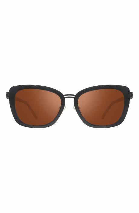 Revo Eva 63mm Polarized Wrap Sunglasses