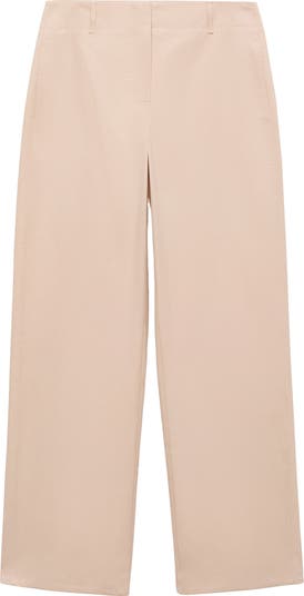 Straight Leg Cotton Pants
