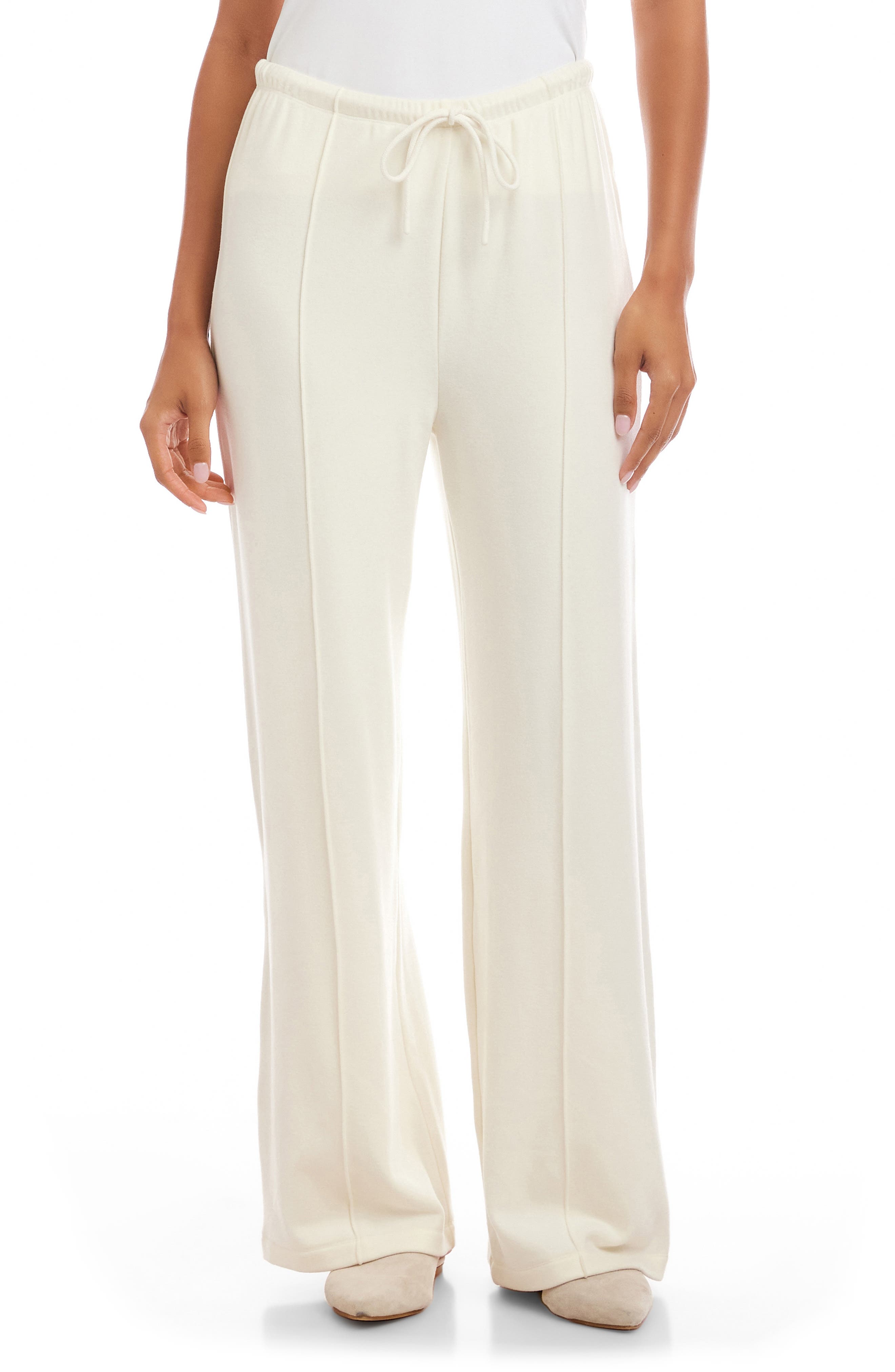 Drawstring Pintuck Sweatpants