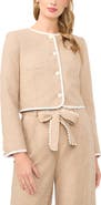 CeCe Contrast Trim Jacket