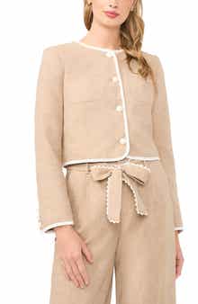 Contrast Trim Jacket