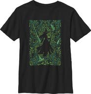 Wicked: For Good Boy's Wicked For Good Elphaba Forest Green Poster  Graphic T-Shirt